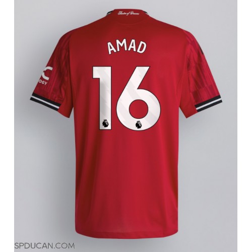 Muški Nogometni Dres Manchester United Amad Diallo #16 Domaci 2025-26 Kratak Rukav